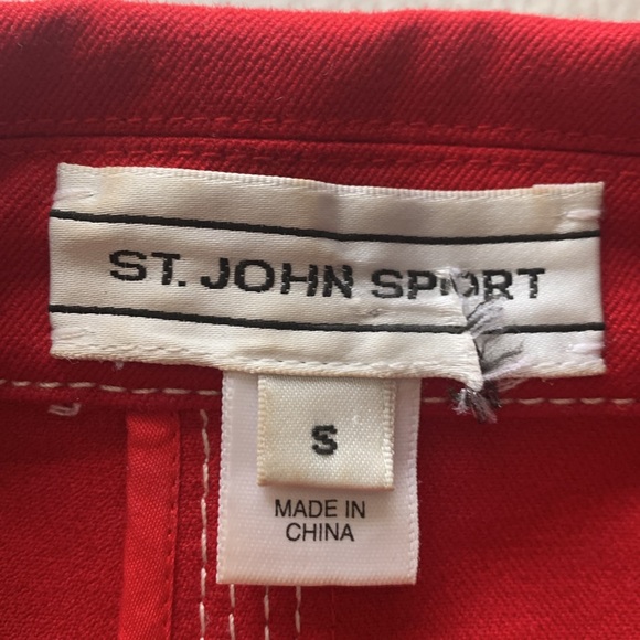 ST-JOHN SPORT red blazer size small - Picture 4 of 15